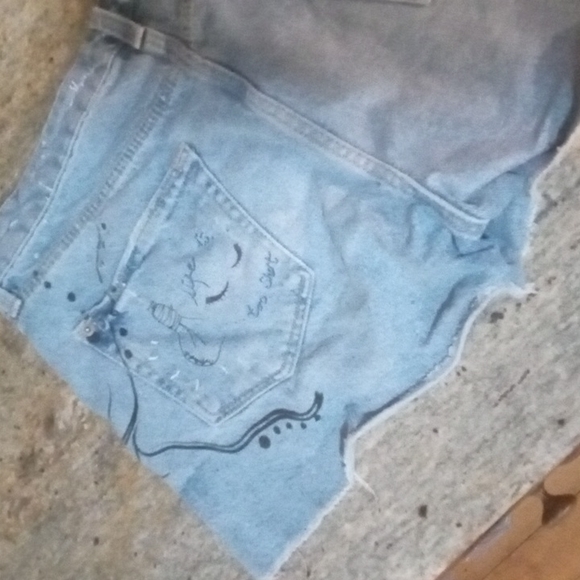 Zara graphic denim shorts - Picture 7 of 11